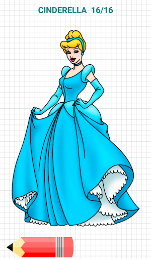 How to draw Disney Princess Cinderella - step by step easy drawing tutorial  for beginners - YouTube