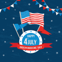 4th of July Independence Day 2018 Icon