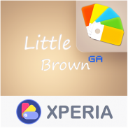 LITTLE™ XPERIA Theme | Brown screenshot 8