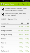 Nutrition Facts screenshot 1