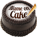 Nombre y foto en la torta de cumpleaños Icon