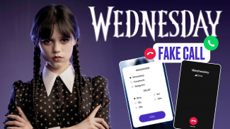 Wednesday 2 Addams Fake Call screenshot 0