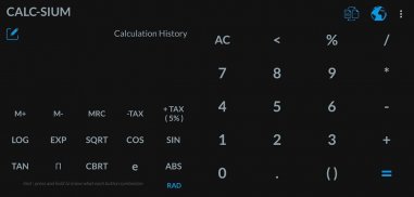 Calc-sium screenshot 2