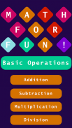 Math Games: Learn Basic Operations screenshot 1