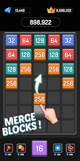 2048 X2 Merge Blocks - Puzzle Games 