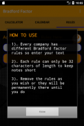 Bradford Factor Calculator - Organiser screenshot 1