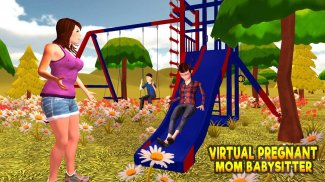Virtual Mom Babysitter Daycare Happy Family Game screenshot 0