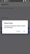 Two factor authenticator with export - Hyper2FA screenshot 1