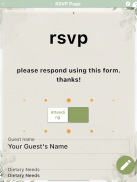 Be Our Guest Wedding RSVP App screenshot 6