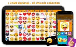 Big Emoji - grands emojis pour tous messengers screenshot 1