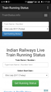 Live Train Running Status Online screenshot 1