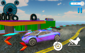 ücretsiz yarış aşırı araba stunts screenshot 0