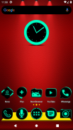 Flat Black and Teal Icon Pack Free screenshot 0