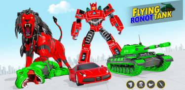 Army Tank Lion Robot Car Games screenshot 6