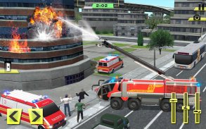 Fire Truck Rescue Training Sim screenshot 17