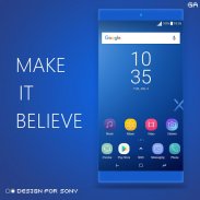 GALAXY XPERIA Theme | JUST BLUE 🎨Design For SONY screenshot 2