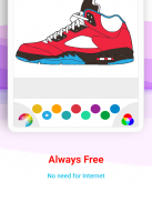 Basketball Shoes Coloring Book screenshot 7