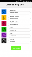 Calculo de RFC y CURP screenshot 1