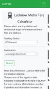 Lucknow Metro Fare & Route screenshot 1
