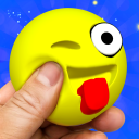 Squishy emoji gülümseme kawaii antistres topu