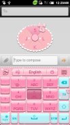 GOKeyboard Pink Memories theme screenshot 4