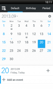 ZDcal-Calendar, Agenda, Period screenshot 0