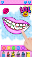 Glitter Lips Coloring Game screenshot 2