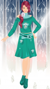 Chic Winter Dresses Girl Game screenshot 0