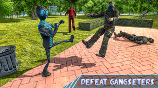 Panther Stickman Rope Hero City Crime Survival screenshot 5