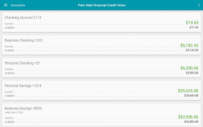 Park Side CU Mobile Banking screenshot 3