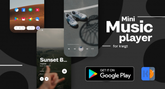 Mini Music player for kwgt screenshot 1