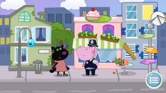 Jeux pour enfants: Policeman Hippo Detective screenshot 1
