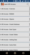 Learn MS Access screenshot 0