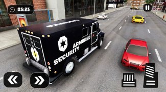 Bank security van driver: Cash simulator game screenshot 1