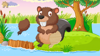 Puzzle para niños y juegos de sonidos de animales screenshot 2