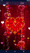Hearts Love Clock Wallpapers screenshot 3