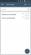 ClevNote - Blocco note, Lista di controllo screenshot 1