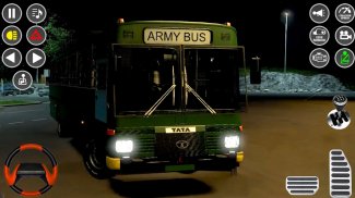 Us Army Mega Coach Bus Game screenshot 1