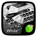 Black and White Keyboard Theme Icon