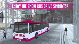 Pink Lady Snow Bus City Driver screenshot 1
