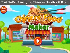 Chinese Food Maker!Food Games! screenshot 0