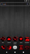 Flat Black and Red Icon Pack ✨Free✨ screenshot 12
