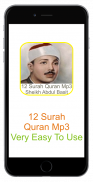 Abdul Basit 12 Surah Quran Mp3 screenshot 1