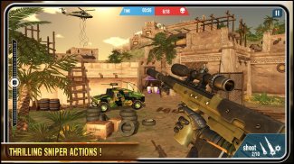 تک تیرانداز تفنگ بازی جنگی گیم screenshot 0