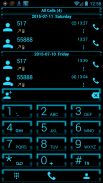 Theme x Drupe and RocketDial Neon Blue screenshot 1