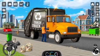 Garbage Truck Simulator Offroad Trash Driver Games screenshot 6