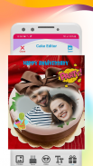 Name photo on Birthday Cake Maker screenshot 1