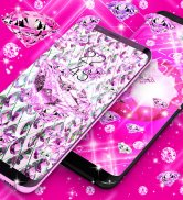 Pink diamonds live wallpaper screenshot 9