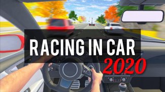 Racing in Car 2020 - POV traffic driving simulator screenshot 4