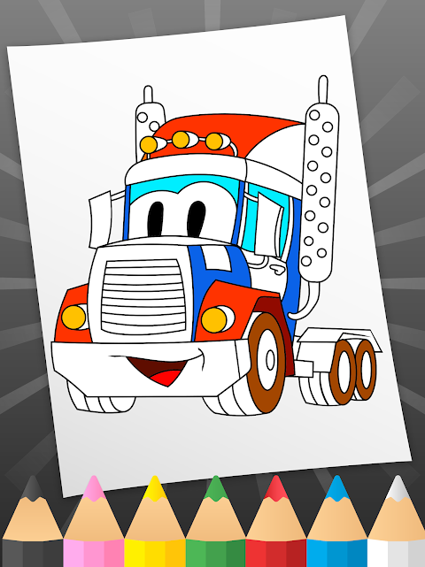 Livre de Coloriage Voitures, Camions et Monster Trucks : Pour les enfants  de 4 à 8 ans - Livre de coloriage de voiture pour les enfants - Livre de  coloriage avec camion